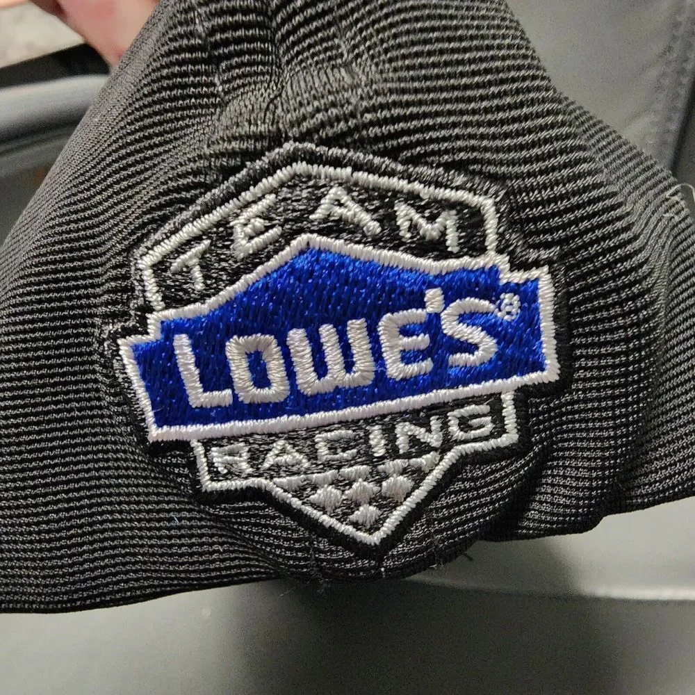 Nascar Hat Jimmie Johnson 48 Lowes Racing Black Blue Racecar Dad Cap Med Large - Picture 5 of 9